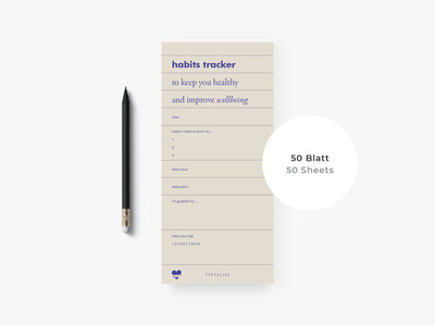 Notizblock "schmal" / Habits Tracker