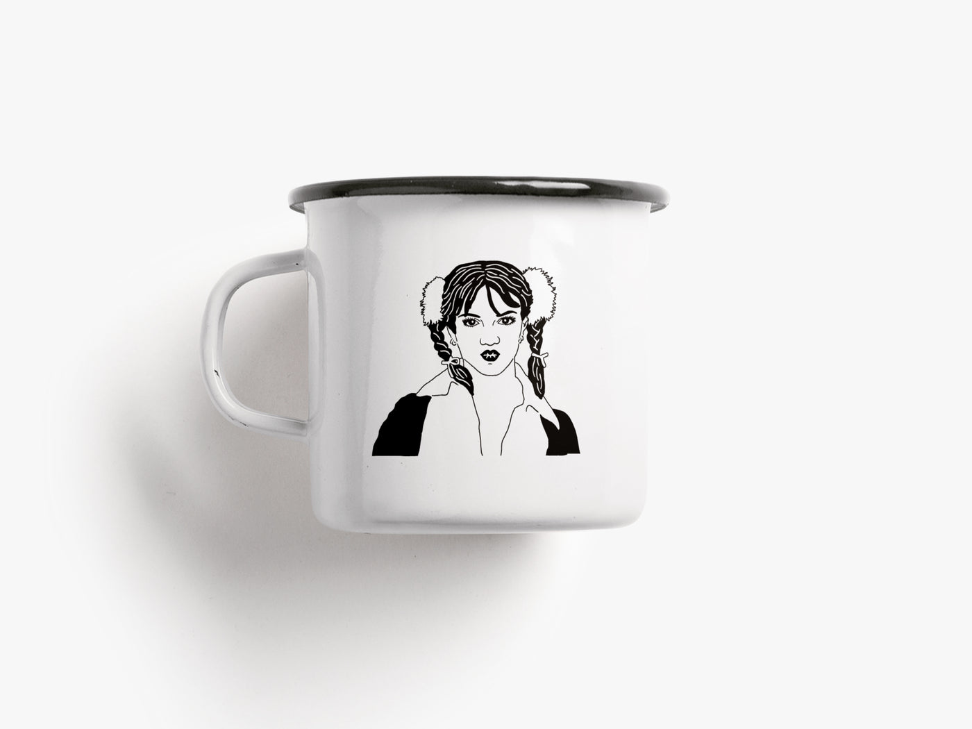 Tasse aus Emaille / Hit Me