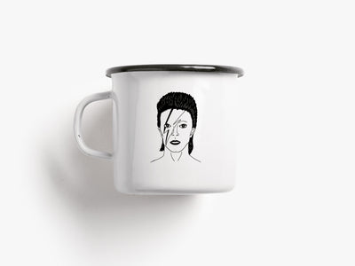 Tasse aus Emaille / Star Man