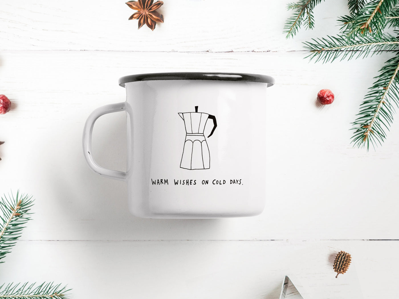 typealive - Tasse aus Emaille / Cold Days