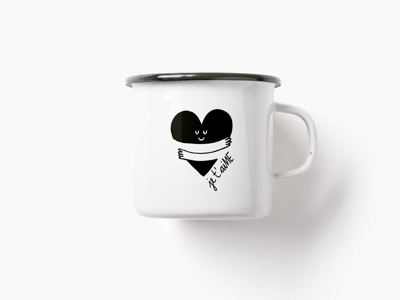 typealive - Tasse aus Emaille / Je t'aiME