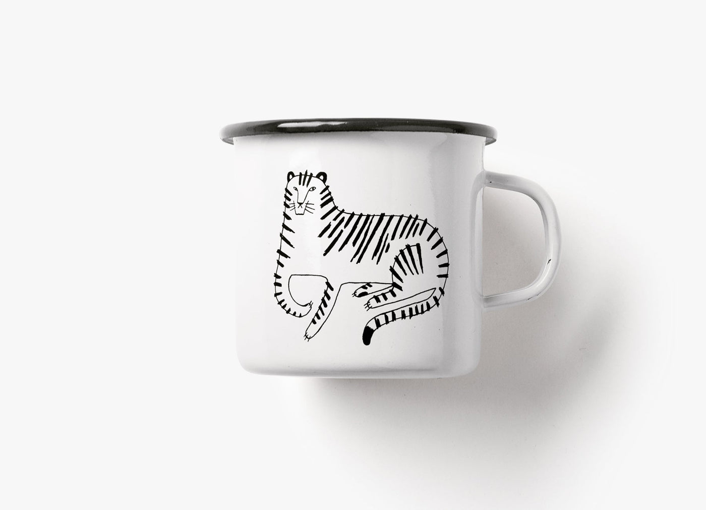 typealive - Tasse aus Emaille / Tiger