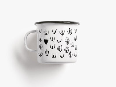 typealive - Tasse aus Emaille / Vulvarines